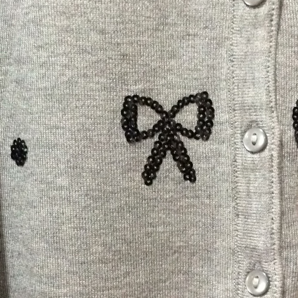 Bow Cardigan Sweater - Picture 3 of 12